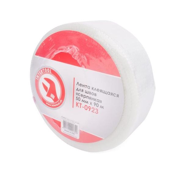 Стрічка клейка для швів "серп'янка" 50 мм*90 м INTERTOOL KT-09231 | Зображення 2