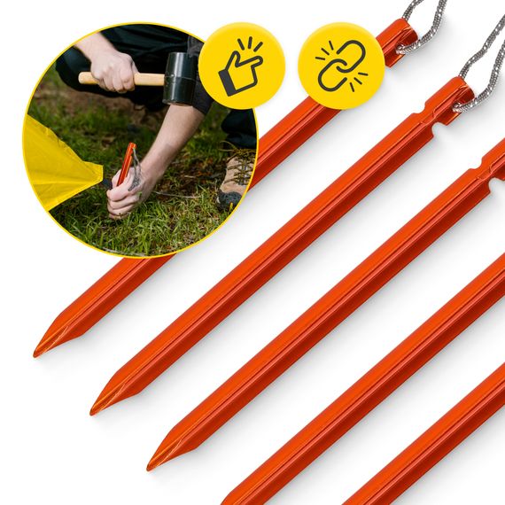 Набір кілочків для намету Mountain Goat алюмінієві 15 см, Y-подібні 10 шт (P-5905973406888) | Зображення 5