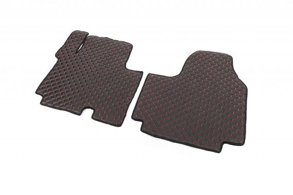 Коврики из экокожи EcoRed (2 шт, 2-20241) для Nissan Primastar 2002-2014 гг | Зображення 1
