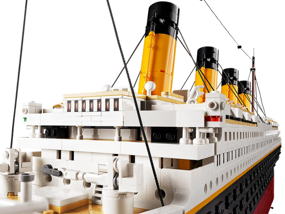 Блоковий конструктор Титанік 1.15 метра, 9090PCS | Зображення 9