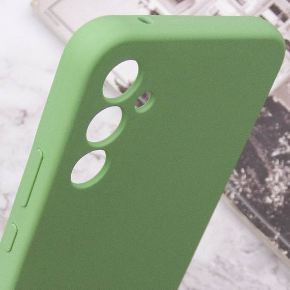 Чехол Silicone Cover Lakshmi Full Camera (AAA) для Samsung Galaxy S24+ Мятный / Mint | Зображення 5