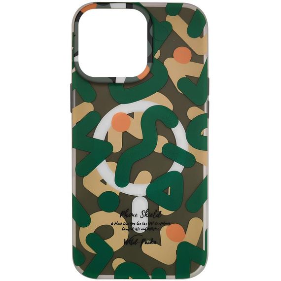 TPU чехол Pastel Chaos with MagSafe для Apple iPhone 16 Pro (6.3") Green