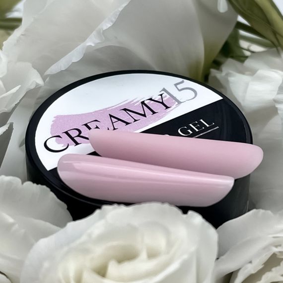 Гель для наращивания ногтей Crooz Creamy gel 15 (бледно-сиреневый) 15мл | Зображення 1