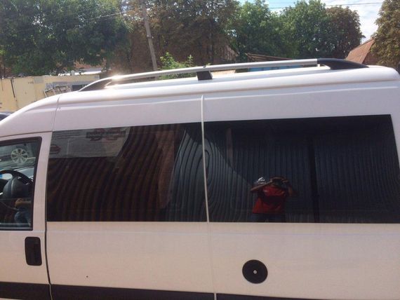 Рейлинги Серый мат (пласт. ножки.) Короткая база для Citroen Jumpy 1996-2007 гг. | Зображення 2