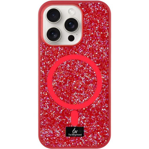 TPU чехол Bling World Rock Diamond with MagSafe для Apple iPhone 14 Pro Max (6.7")