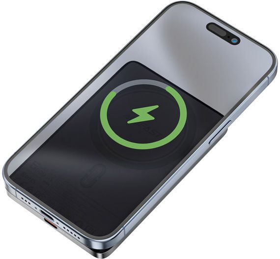 УМБ Acefast Magnetic Wireless 5000mAh 18W PD,QC 3.0, QI 7.5 Вт, ультра тонкий, M8 Black | Зображення 6