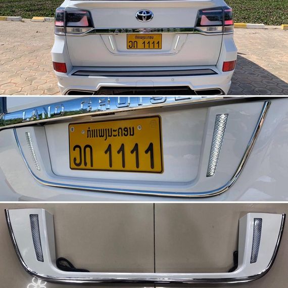 Підставка під номер LED Чорна для Toyota Land Cruiser 200 | Зображення 2