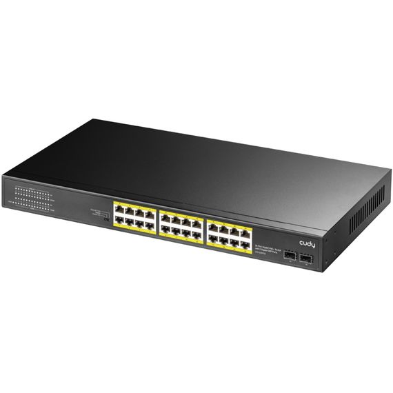 Комутатор Cudy GS1028PS2, 24-Gigabit PoE+ Switch with 4 Uplink Gig Ports and 2 Gig SFP Slots 300W | Зображення 4