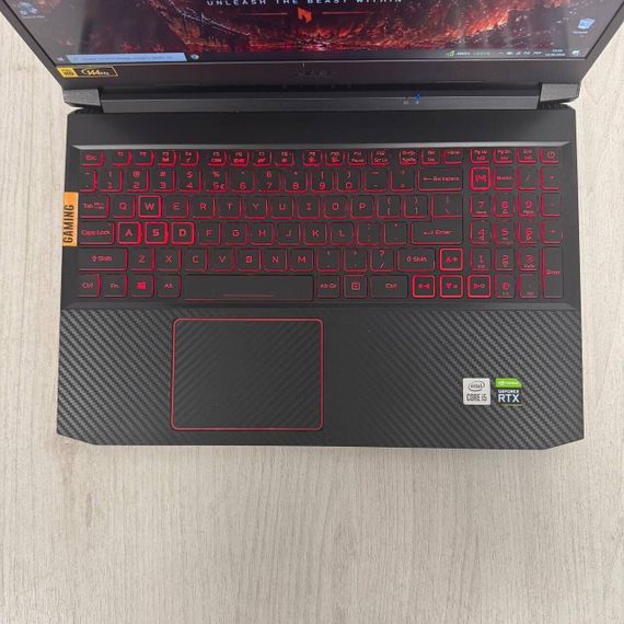 Ігровий ноутбук Б-клас Acer Nitro 5 AN515-55 / 15.6" (1920x1080) IPS / Intel Core i5-10300H (4 (8) ядра по 2.5 - 4.5 GHz) / 16 GB DDR4 / 256 GB SSD / nVidia GeForce RTX 3050, 4 GB GDDR6, 128-bit / WebCam б/в | Зображення 4