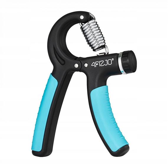 Еспандер кистьовий пружинний 4FIZJO з регульованим навантаженням 10-40 кг Black/Blue 4FJ0254 (P-5907739313331) | Зображення 2