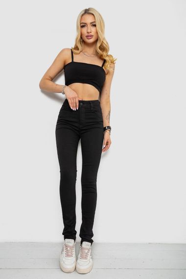 Джинси жіночі Skinny, колір чорний, 182R3394 | Зображення 1