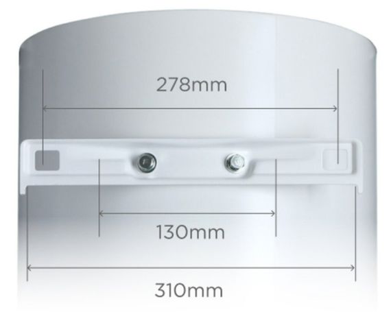 Водонагрівач Midea INSTALL 80 л, 1500 Вт, "мокрий" ТЕН, вертикальний, циліндричний, білий (000004638) | Зображення 1