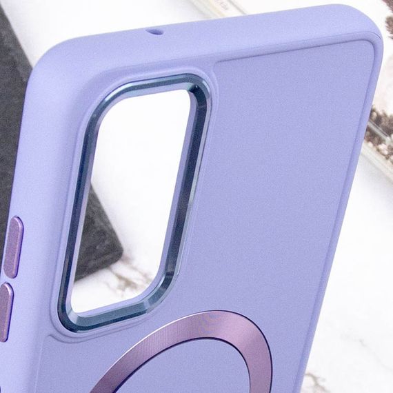 TPU чохол Bonbon Metal Style with MagSafe для Samsung Galaxy A25 5G Бузковий / Dasheen | Зображення 4