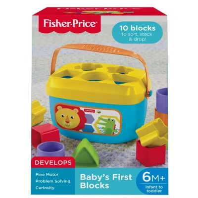 Розвиваюча іграшка Fisher-Price Відерце з кубиками Яскраве (FFC84) | Зображення 3