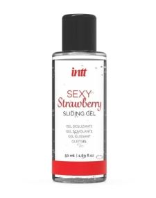 Оральний лубрикант зі смаком полуниці Sexy Strawberry Intt, на водній основі, 50 мл Sex Aura
