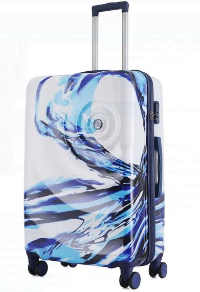 Валіза Semi Line 28" (L) White/Blue Print (T5653-3) (DAS302331)