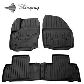Килимки Stingray 3D (2011-2014, 4 шт, поліуретан, кліпса FC2) для Ford S-Max 2007-2014 рр.
