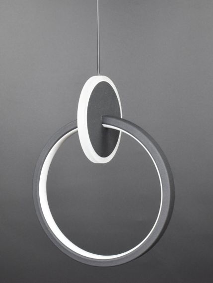 Люстра світлодіодна підвісна LED світильник для квартири на стелю лед 26562 Чорний 35-200х12х20 см.