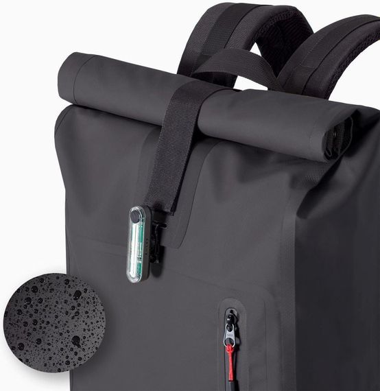 Водонепроникний рюкзак 20L A-Lab Model A Waterproof Backpack Rolltop чорний | Зображення 7