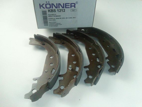 Колодки задні гальмівні MK, Konner (KBS-1212) з ABS (1014003351-01) | Зображення 1
