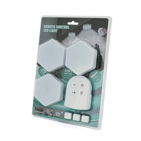 Комплект бездротових світильників Led Light With Remote Control 15W — 3 сенсорні лампи з регулюванням яскравості та таймером | Зображення 5