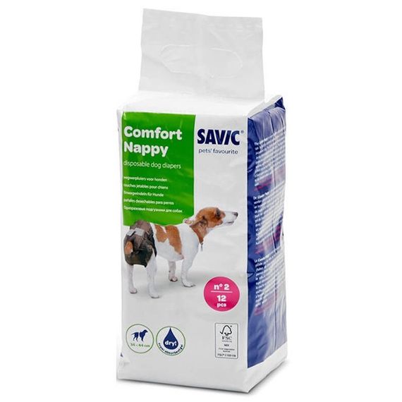 Одноразові підгузки для собак Savic Comfort Nappy, 34-44 см