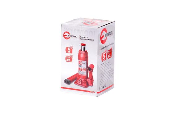Домкрат гидравлический Intertool - 5 т х 355 мм одноштоковый (GT0023) | Зображення 6