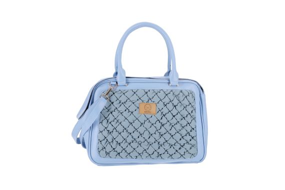 Сумка-переноска для собак та котів Misoko&Co, 40 см х 30 см х 19.5 см, блакитний