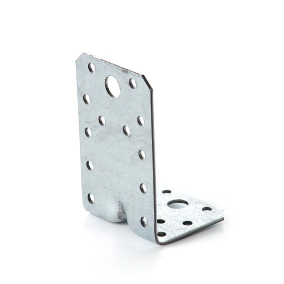 Угольник универсальный с усиленным ребром 90х50х55х2.0мм оц. (пачка, кратно 10шт) APRO | Зображення 1