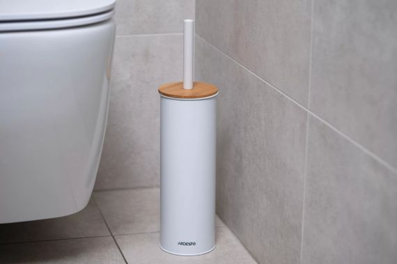 Набор ершик для унитаза с подставкой Ardesto Minimalism ARHB3503WB 9.5х27.5х38 см белый | Зображення 3