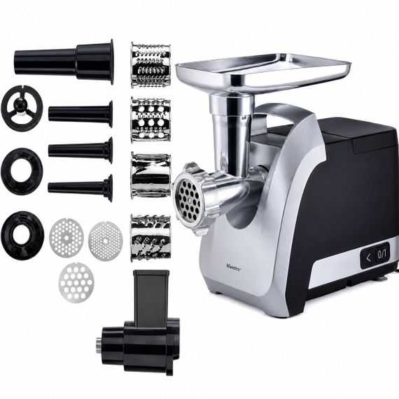Мясорубка электрическая Silver Crest SFW 800 A1, 2200 Вт, с металлическим шнеком и реверсом, для дома и кухни