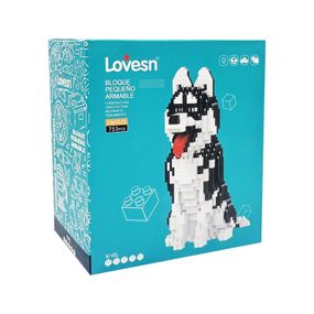 Пиксельный конструктор "Хаски" DM3029 пластиковый, 753 детали