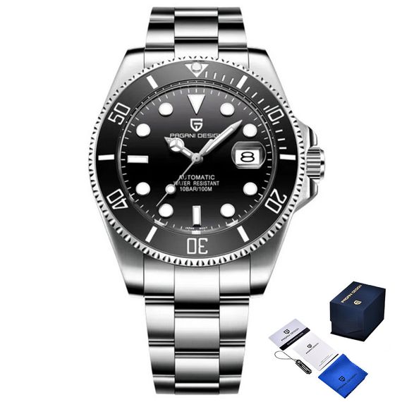 Годинник P2agani Design PD-1639 Silver-Black