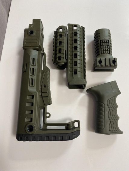 Обвіс на ак-47/ак-74 DLG Tactical Приклад на ак-47 Цівка на ак-47 Пістолетна ручка на ак-47 Сет на АК Тюнінг на АК