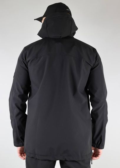Костюм тактический ULTIMATUM Scout soft shells Черный, Мужская утепленная армейская полевая форма софтшелл | Зображення 3