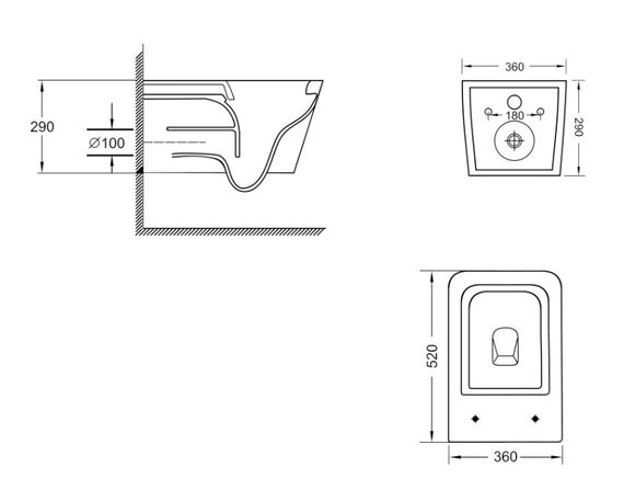 Унітаз підвісний Qtap Crow Ultra Quiet White, з сидінням Slim Duroplast/ Soft-close/ Quick Release QT05335172W | Зображення 1