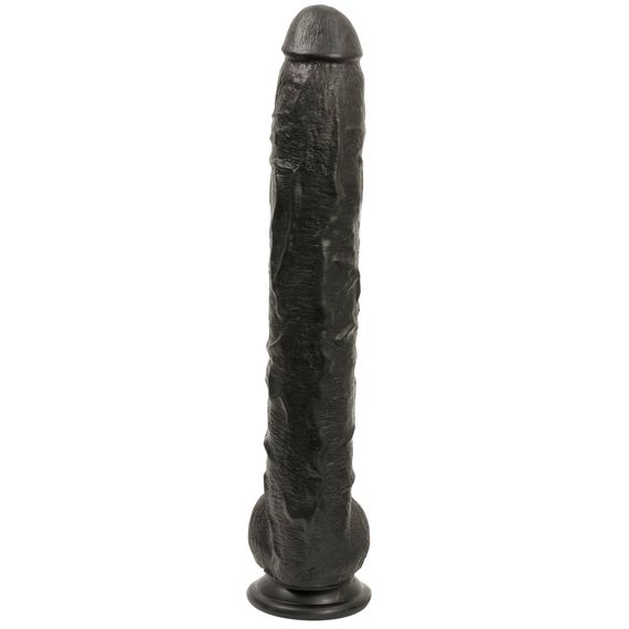 Фалоімітатор Doc Johnson Dick Rambone Cock Black, діаметр 6 см, довжина 42 см, ПВХ | Зображення 3