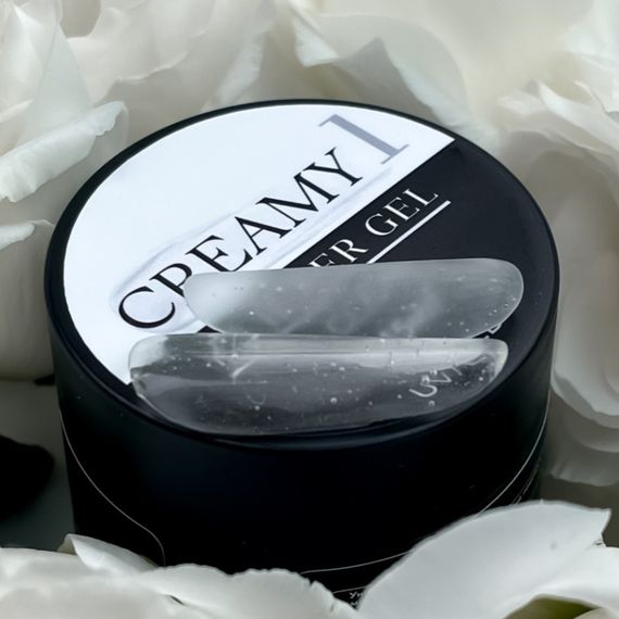 Гель для нарощення нігтів Crooz Creamy gel 01 (прозорий) 15мл