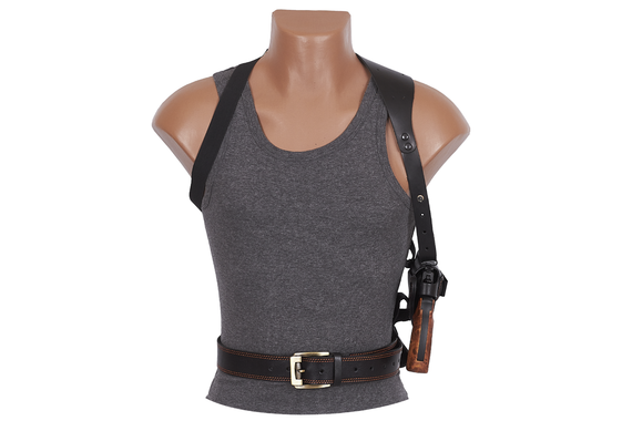 Кобура Револьвера 2,5" оперативна +поясна +скритого з кліпсою внутрішньобрючного носіння під револьвер Флобера, шкіряна MAS | Зображення 2