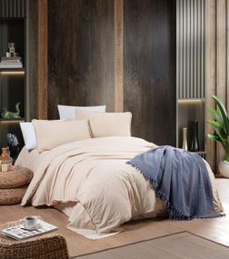 Постельное белье Sikel Stonewashed Soho Firfirli 200 х 220 см Bej