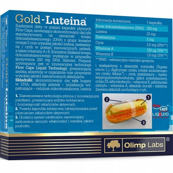 Лютеин Olimp Nutrition Gold Lutein 30 Caps | Зображення 1
