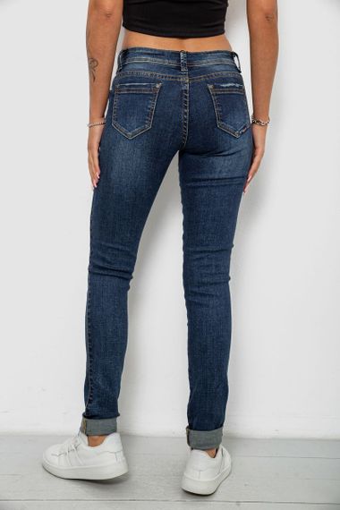 Джинси жіночі однотонні Skinny, колір синій, 244RSH9518 | Зображення 3