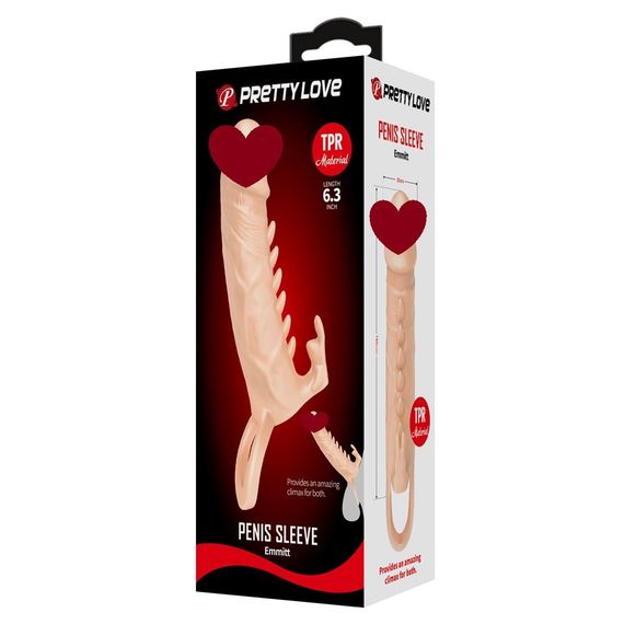 Насадка со стимулятором клитора EMMIT Sex Aura