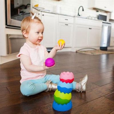 Развивающая игрушка Fat Brain Toys Пирамидка-балансир Tobbles Neo (F070ML) | Зображення 5