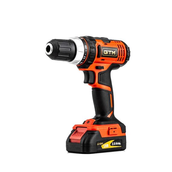 Шурупокрут акумуляторний GTM DS18/40P (40 Нм, 1.5-13 мм, 18 В) | Зображення 1
