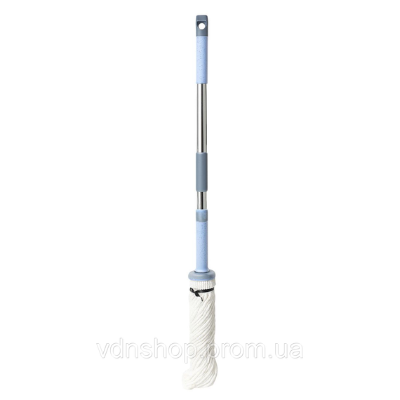 Швабра з класичною круглою насадкою для вологого прибирання підлоги, підходить для плитки, ламінату HP-35015-15