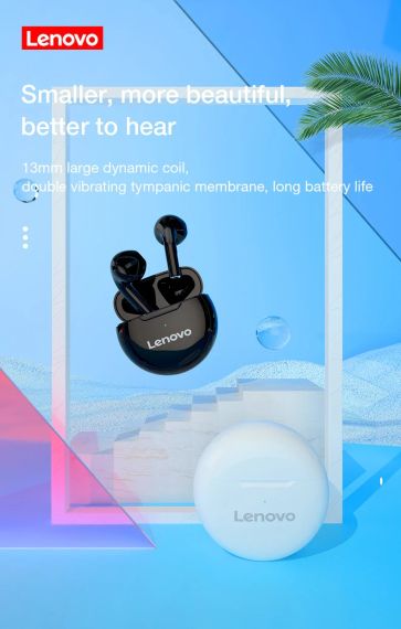 Бездротові навушники Lenovo Original HT38 Bluetooth 5.0 TWS Earphone