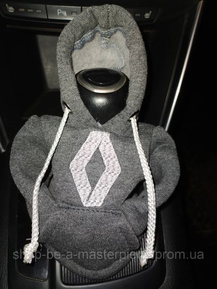 Чохол кофта Худі аксесуар на КПП  Car Hoodie рено Renault сірий подарунок автомобілісту 10070