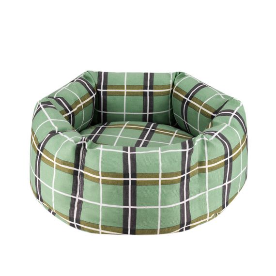 Лежак для Тварин BronzeDog Comfort Круглий Зелений L 60 х 60