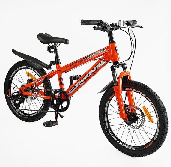 Дитячий спортивний велосипед 20'' CR-20734 Corso CRANK, сталева рама, обладнання LTWOO-A2, 7 швидкостей, зібраний на 75% | Зображення 1